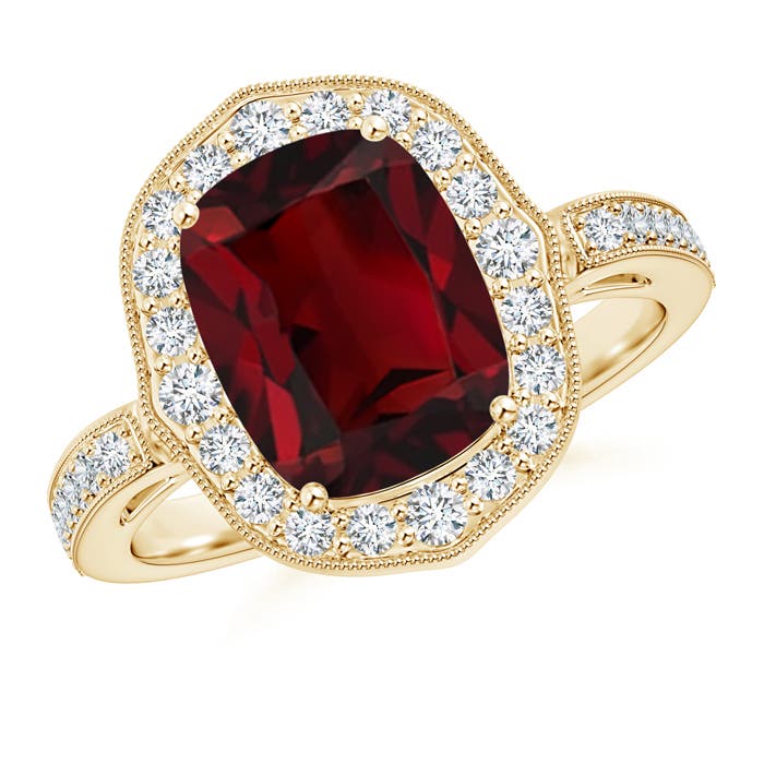 AAA - Garnet / 3.83 CT / 14 KT Yellow Gold