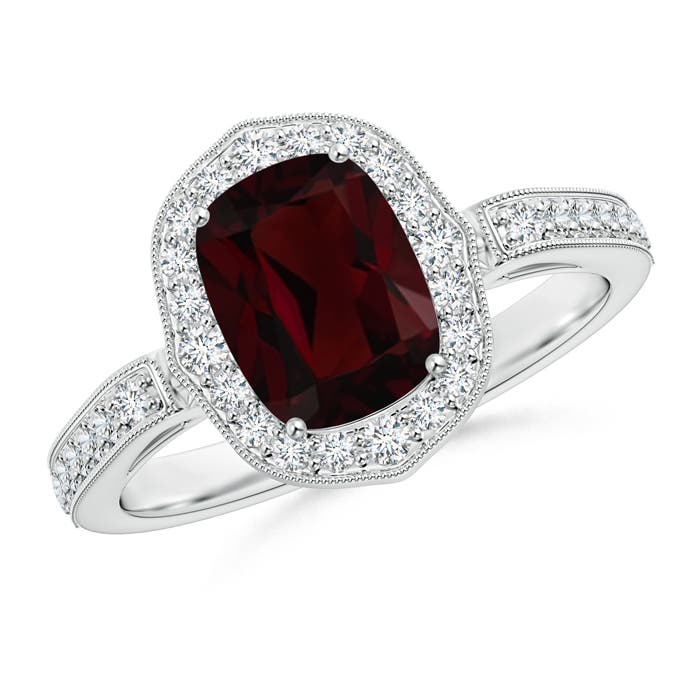 A - Garnet / 1.92 CT / 14 KT White Gold