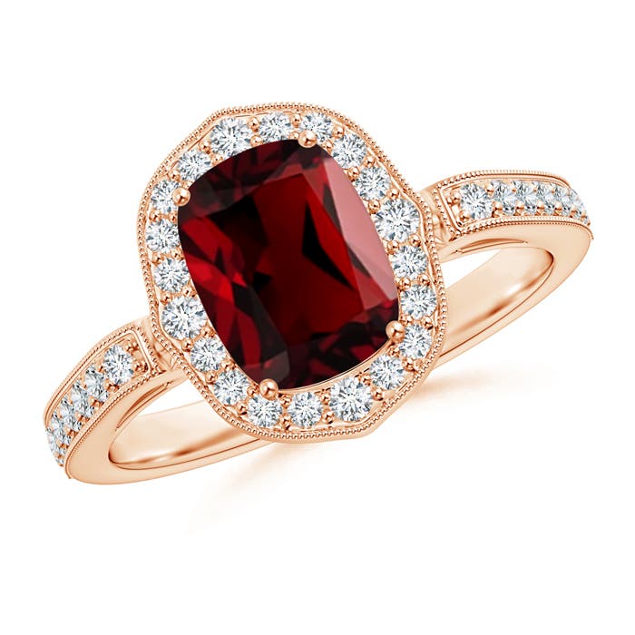 AAAA - Garnet / 1.92 CT / 14 KT Rose Gold