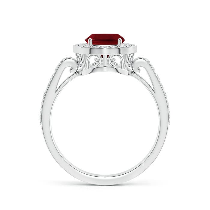 AAAA - Garnet / 1.92 CT / 14 KT White Gold