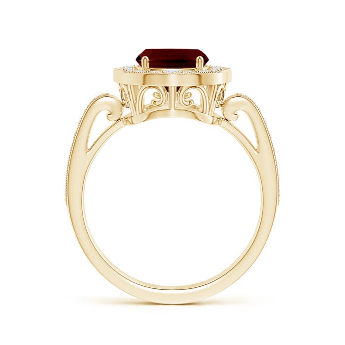 A - Garnet / 3.29 CT / 14 KT Yellow Gold