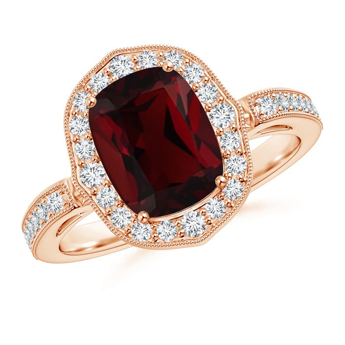 AA - Garnet / 3.29 CT / 14 KT Rose Gold