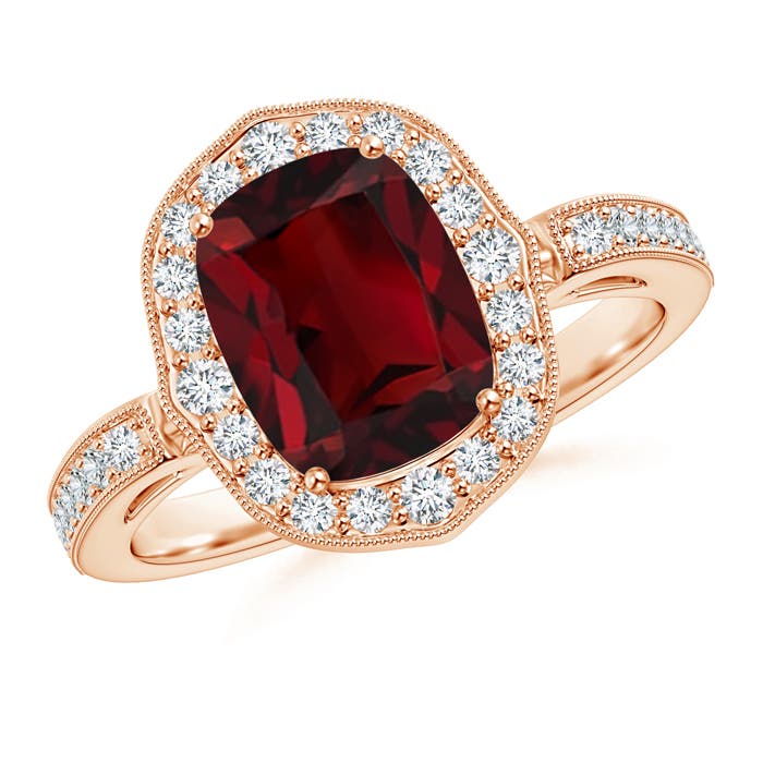 AAA - Garnet / 3.29 CT / 14 KT Rose Gold