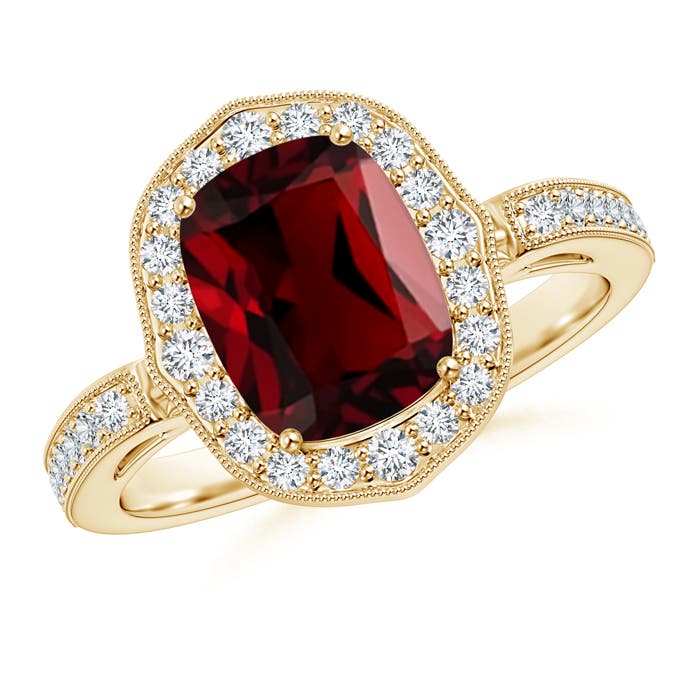 AAAA - Garnet / 3.29 CT / 14 KT Yellow Gold