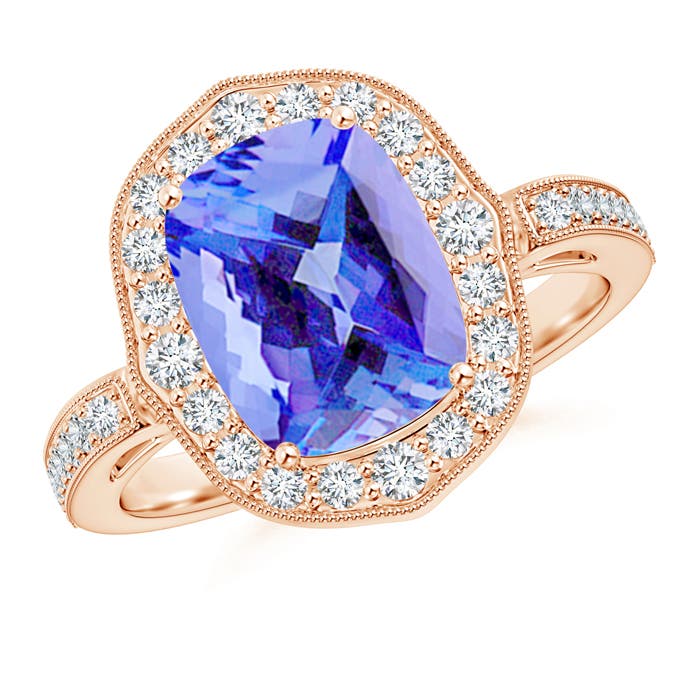 AA - Tanzanite / 3.08 CT / 14 KT Rose Gold