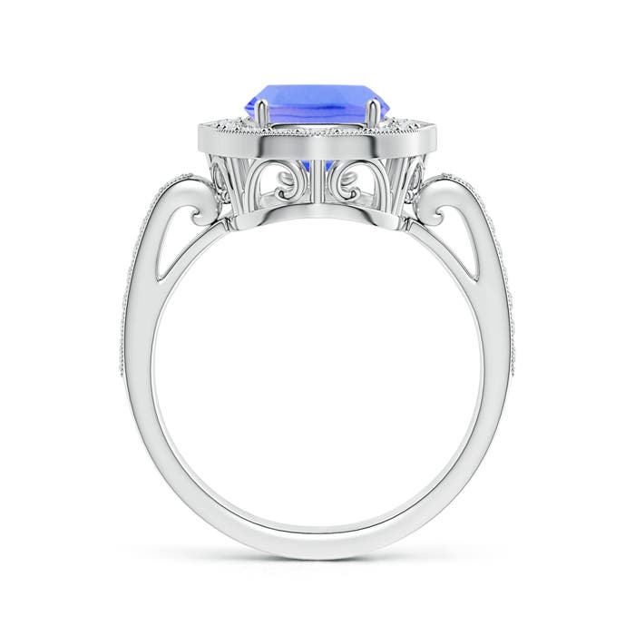 AA - Tanzanite / 3.08 CT / 14 KT White Gold