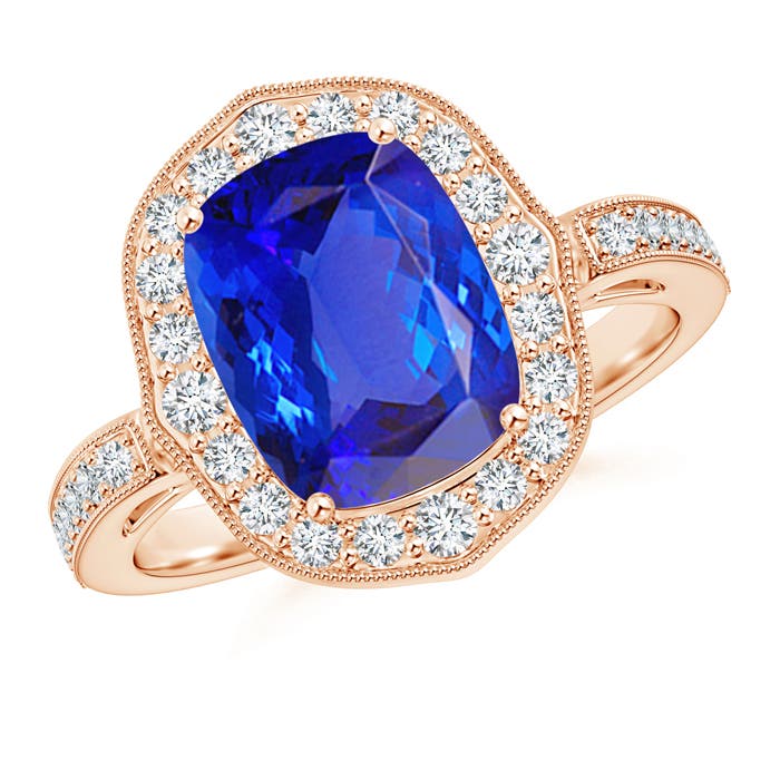 AAA - Tanzanite / 3.08 CT / 14 KT Rose Gold