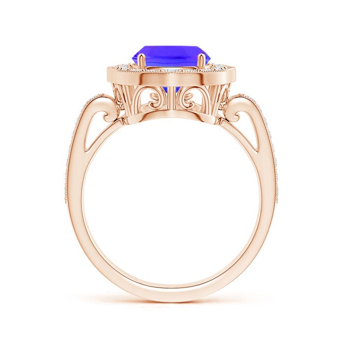 AAA - Tanzanite / 3.08 CT / 14 KT Rose Gold