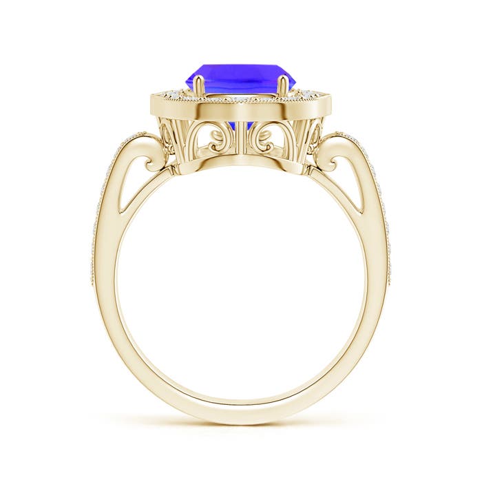 AAA - Tanzanite / 3.08 CT / 14 KT Yellow Gold