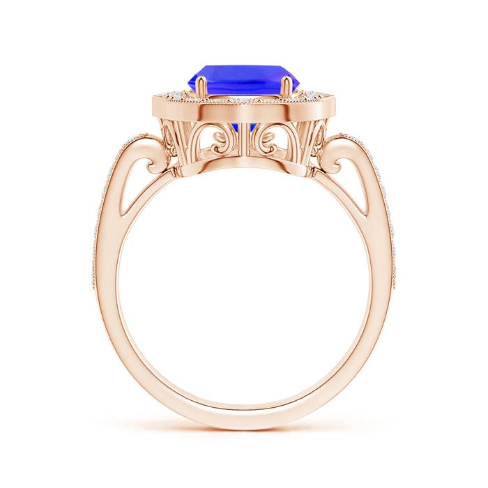 AAAA - Tanzanite / 3.08 CT / 14 KT Rose Gold