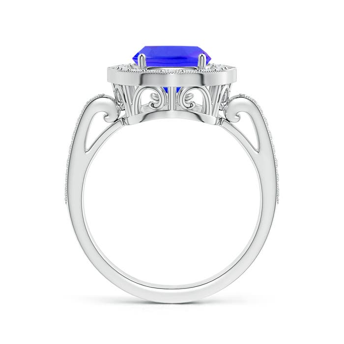 AAAA - Tanzanite / 3.08 CT / 14 KT White Gold