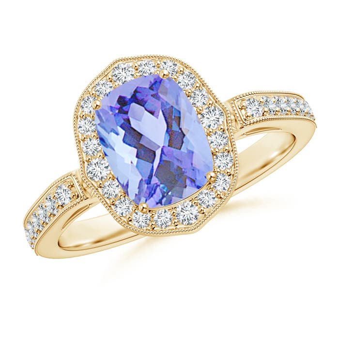 A - Tanzanite / 1.92 CT / 14 KT Yellow Gold