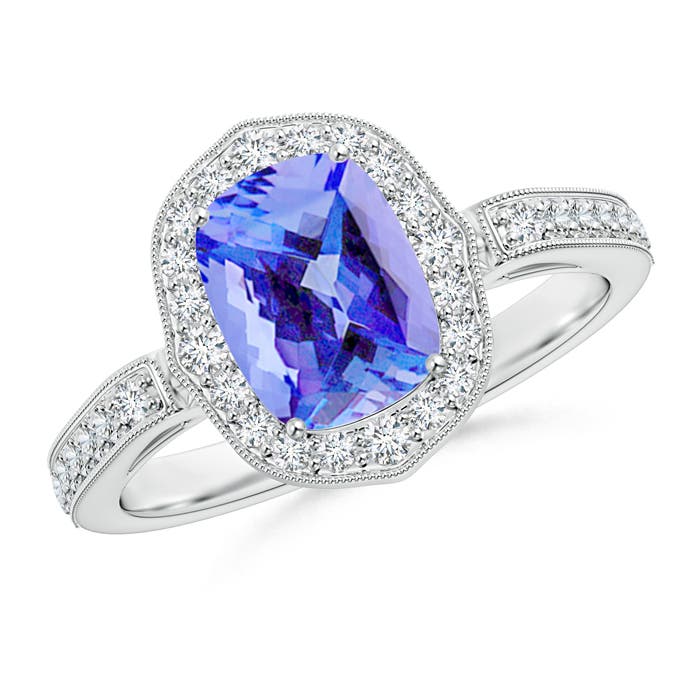 AA - Tanzanite / 1.92 CT / 14 KT White Gold