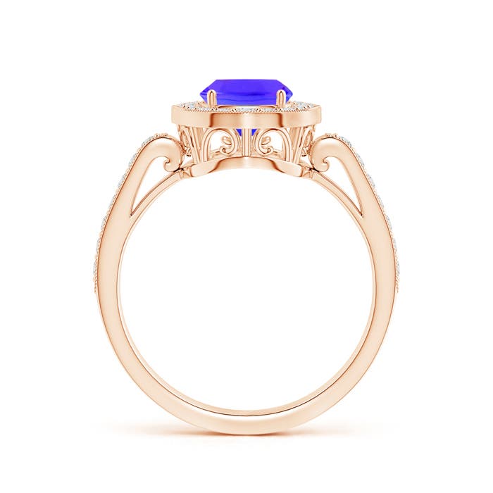 AAA - Tanzanite / 1.92 CT / 14 KT Rose Gold