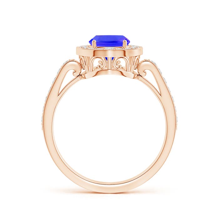 AAAA - Tanzanite / 1.92 CT / 14 KT Rose Gold