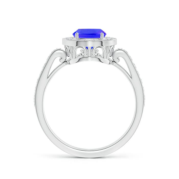 AAAA - Tanzanite / 1.92 CT / 14 KT White Gold