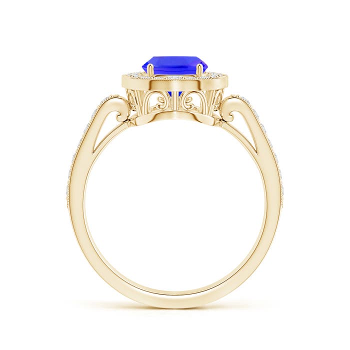 AAAA - Tanzanite / 1.92 CT / 14 KT Yellow Gold