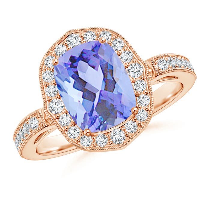 A - Tanzanite / 2.84 CT / 14 KT Rose Gold