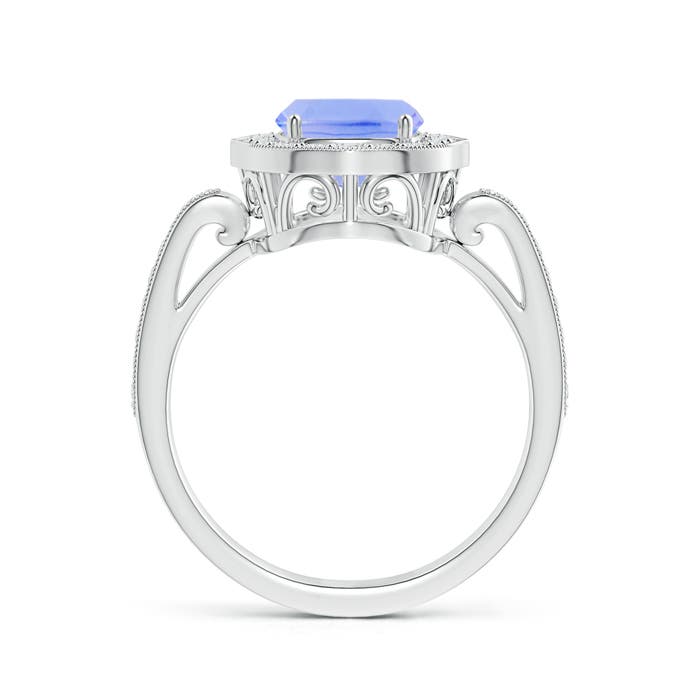 A - Tanzanite / 2.84 CT / 14 KT White Gold