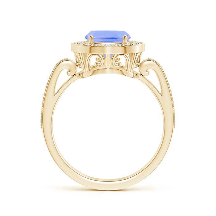 A - Tanzanite / 2.84 CT / 14 KT Yellow Gold