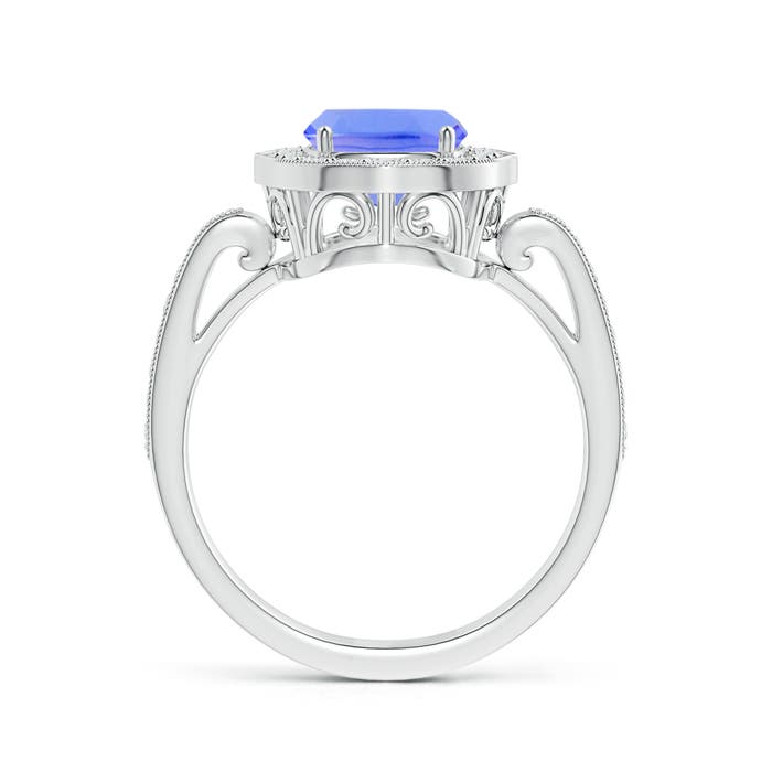 AA - Tanzanite / 2.84 CT / 14 KT White Gold