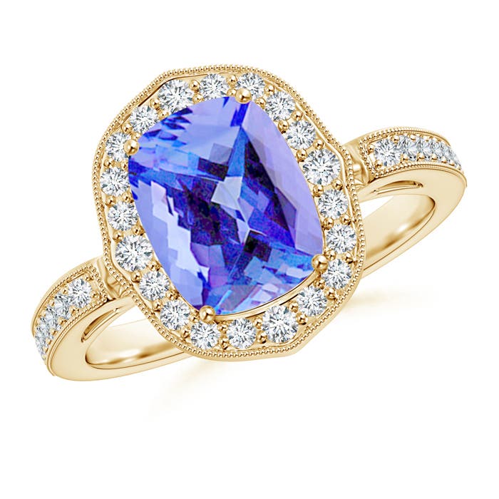 AA - Tanzanite / 2.84 CT / 14 KT Yellow Gold