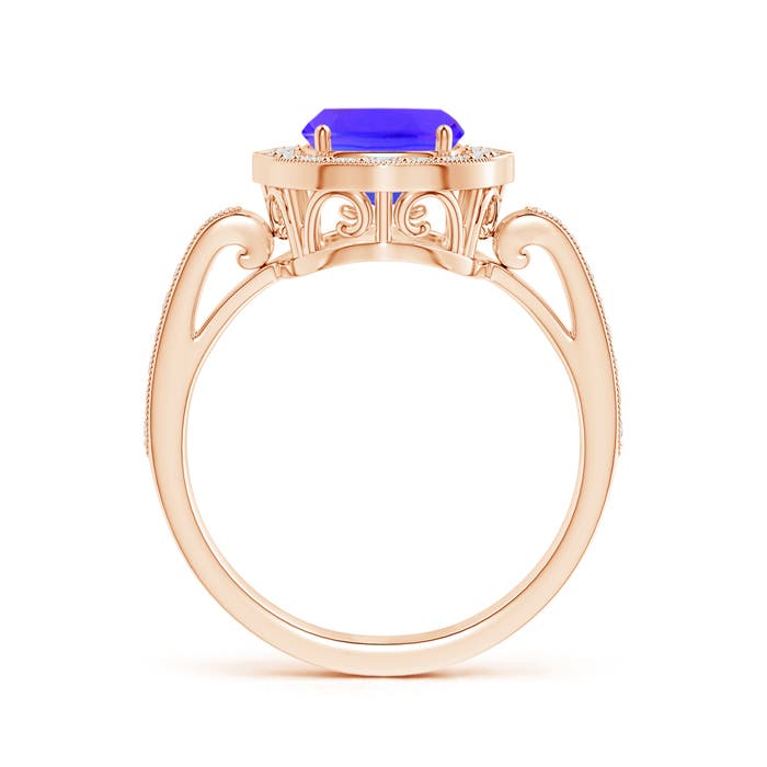 AAA - Tanzanite / 2.84 CT / 14 KT Rose Gold