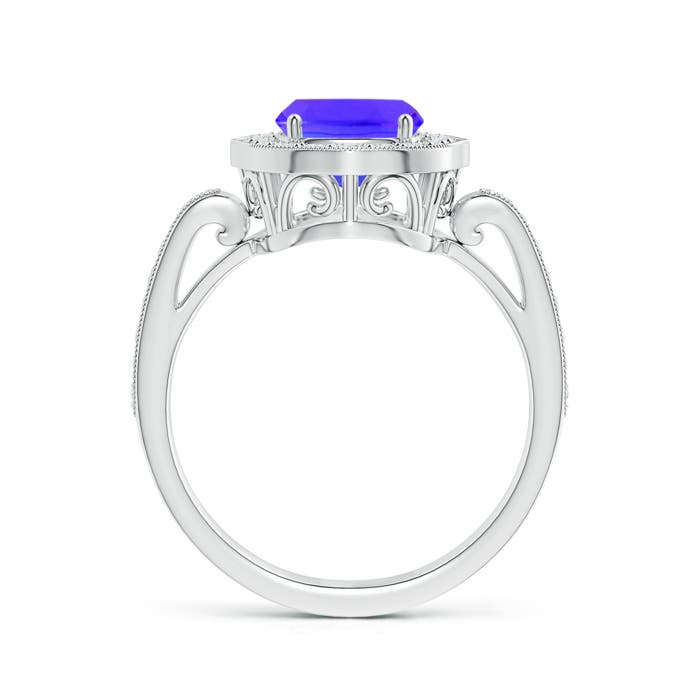 AAA - Tanzanite / 2.84 CT / 14 KT White Gold