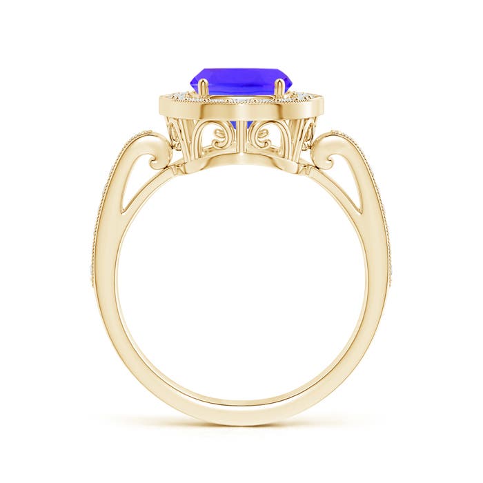 AAA - Tanzanite / 2.84 CT / 14 KT Yellow Gold