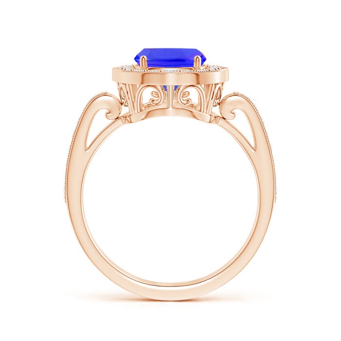 AAAA - Tanzanite / 2.84 CT / 14 KT Rose Gold