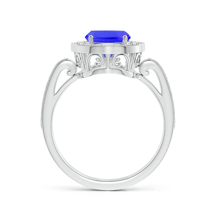 AAAA - Tanzanite / 2.84 CT / 14 KT White Gold