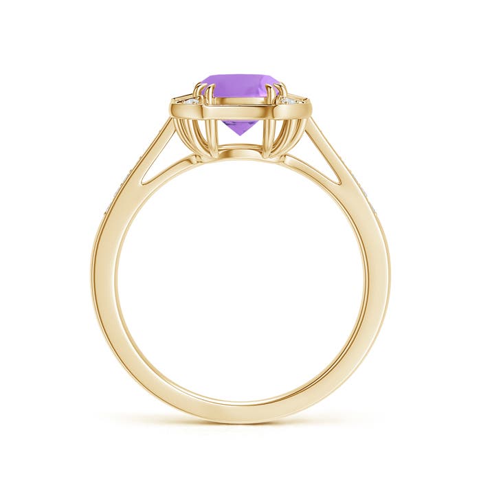 A - Amethyst / 0.98 CT / 14 KT Yellow Gold