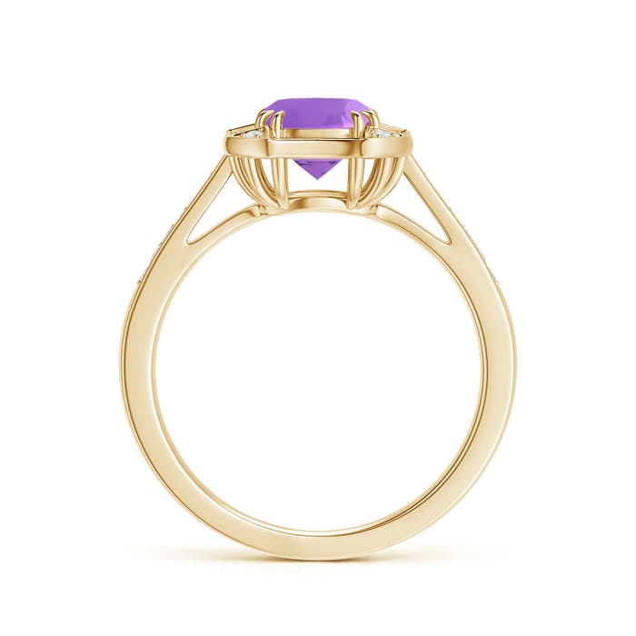 AA - Amethyst / 0.98 CT / 14 KT Yellow Gold