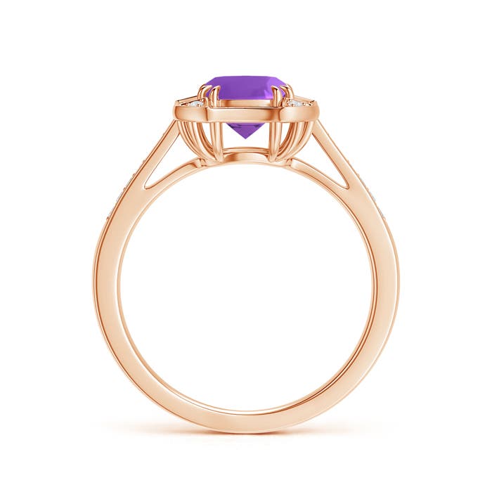 AAA - Amethyst / 0.98 CT / 14 KT Rose Gold