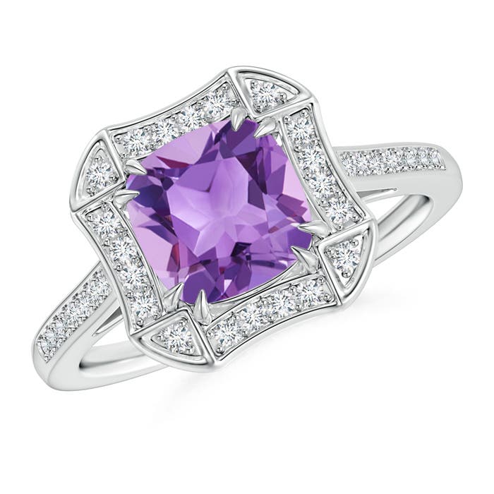 A - Amethyst / 1.62 CT / 14 KT White Gold