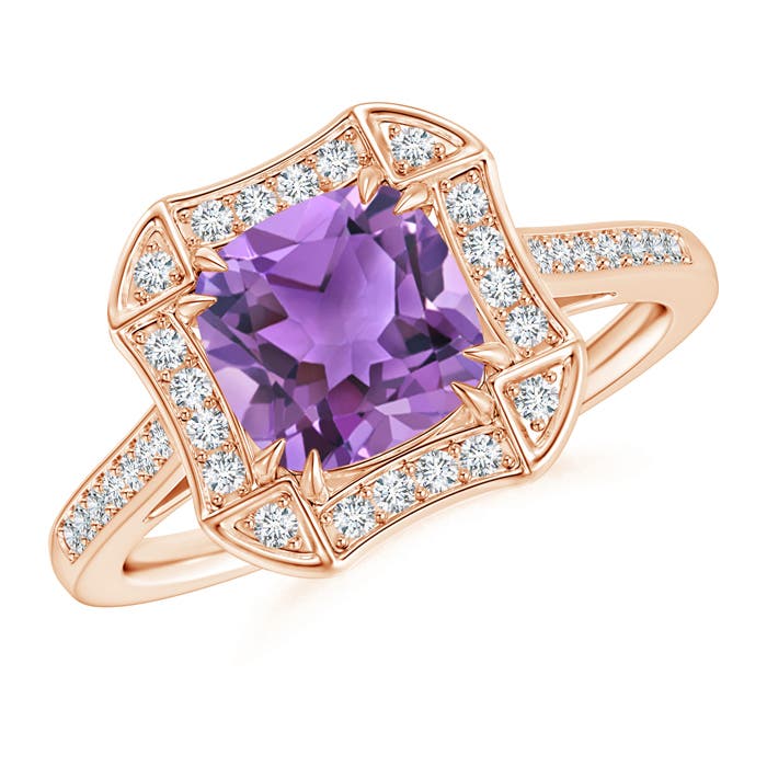 AA - Amethyst / 1.62 CT / 14 KT Rose Gold