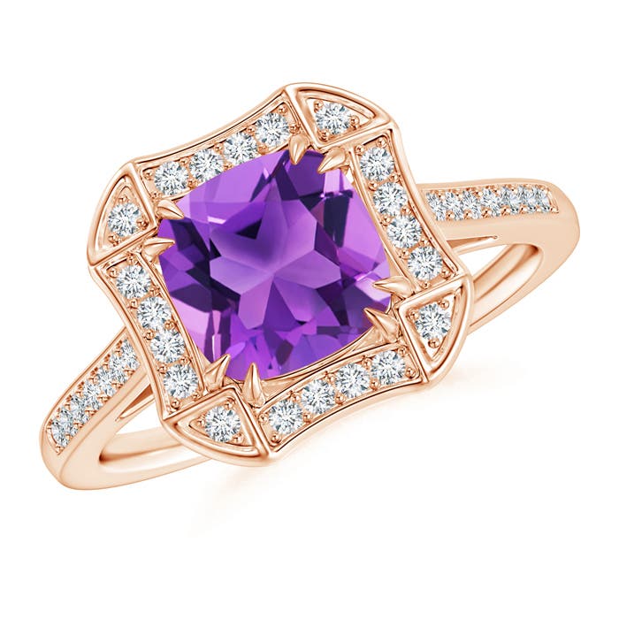 AAA - Amethyst / 1.62 CT / 14 KT Rose Gold