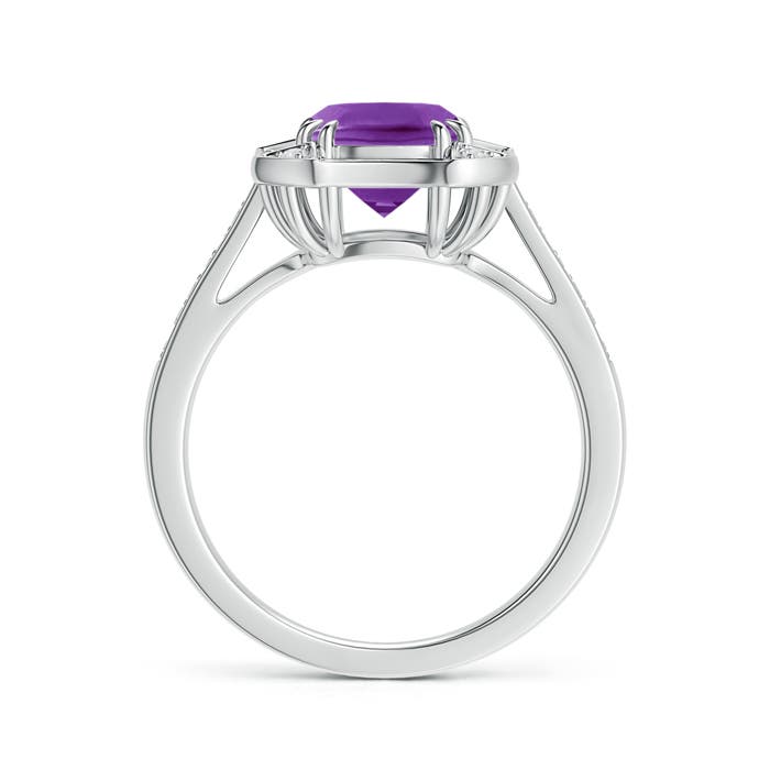 AAA - Amethyst / 1.62 CT / 14 KT White Gold