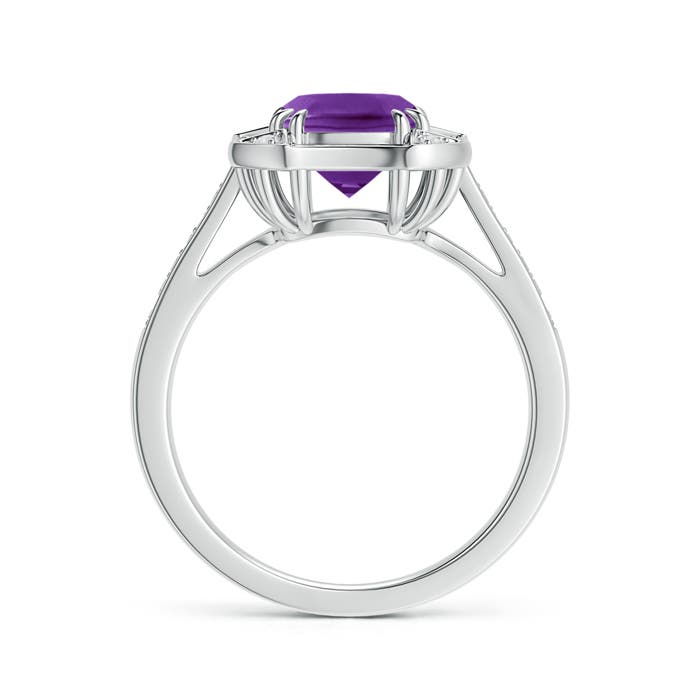 AAAA - Amethyst / 1.62 CT / 14 KT White Gold