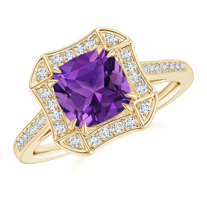 AAAA - Amethyst / 1.62 CT / 14 KT Yellow Gold