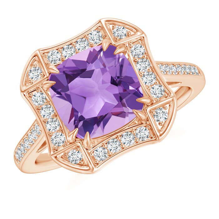 A - Amethyst / 2.54 CT / 14 KT Rose Gold