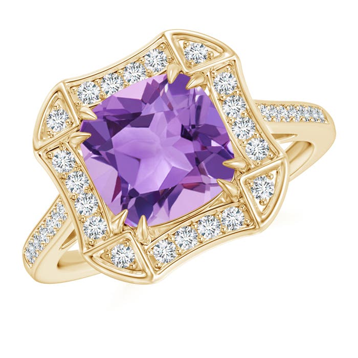 A - Amethyst / 2.54 CT / 14 KT Yellow Gold