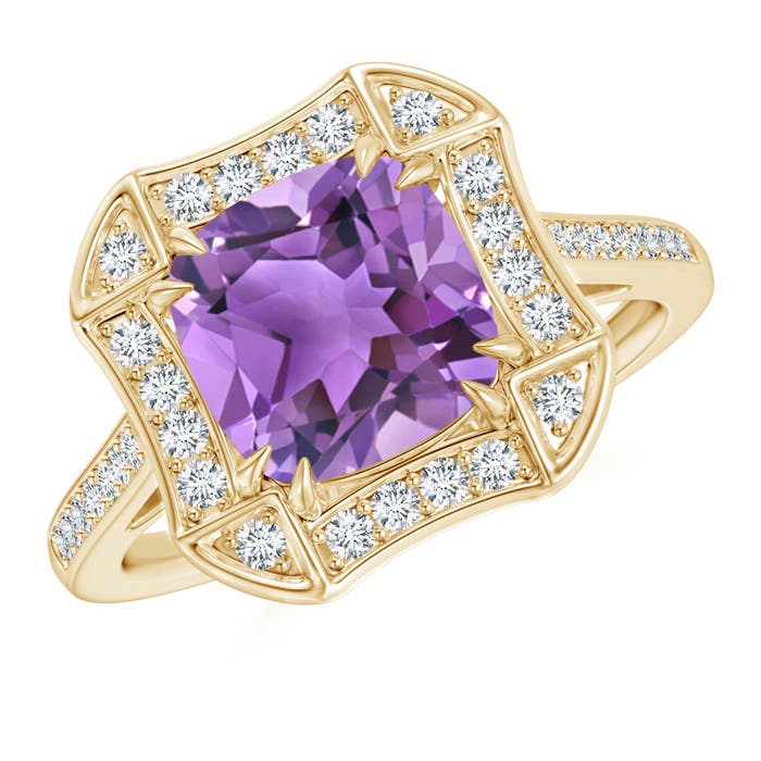 AA - Amethyst / 2.54 CT / 14 KT Yellow Gold