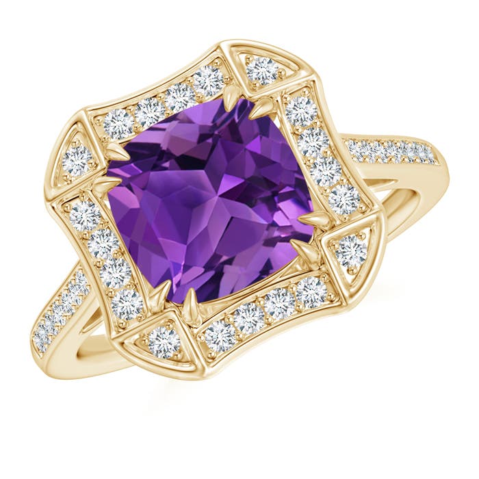 AAAA - Amethyst / 2.54 CT / 14 KT Yellow Gold