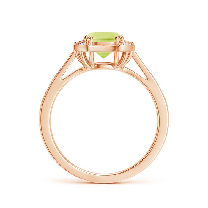 A - Peridot / 1.28 CT / 14 KT Rose Gold