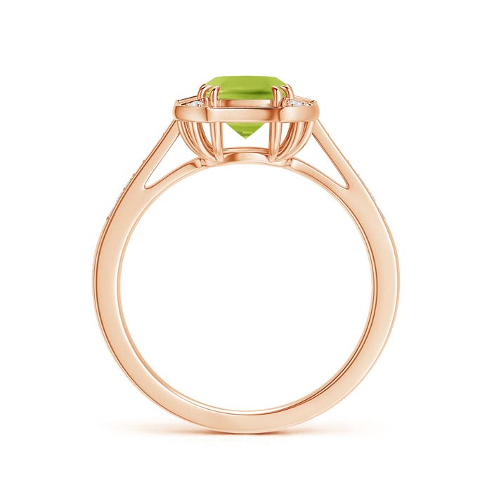 AA - Peridot / 1.28 CT / 14 KT Rose Gold