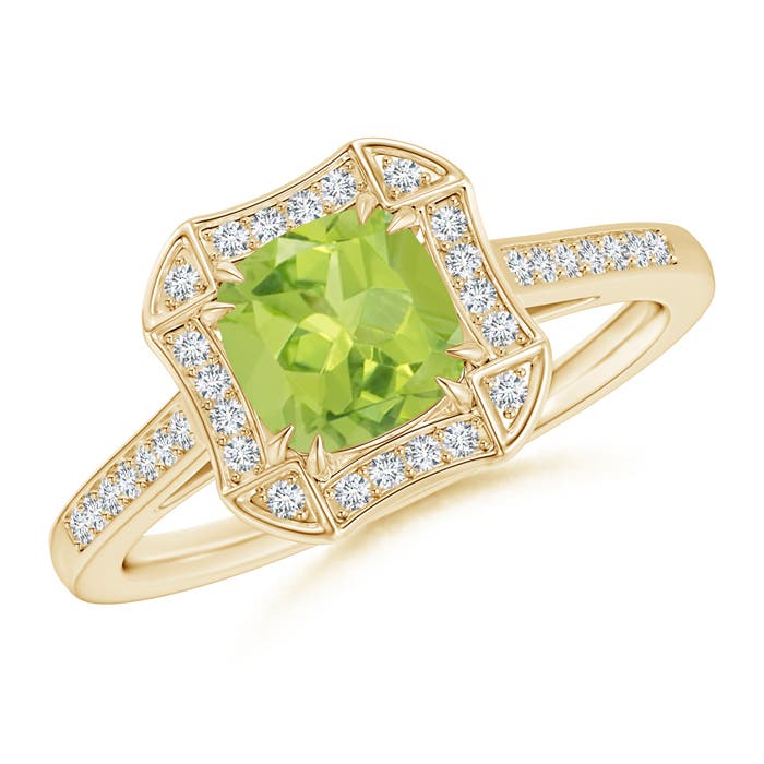 AA - Peridot / 1.28 CT / 14 KT Yellow Gold