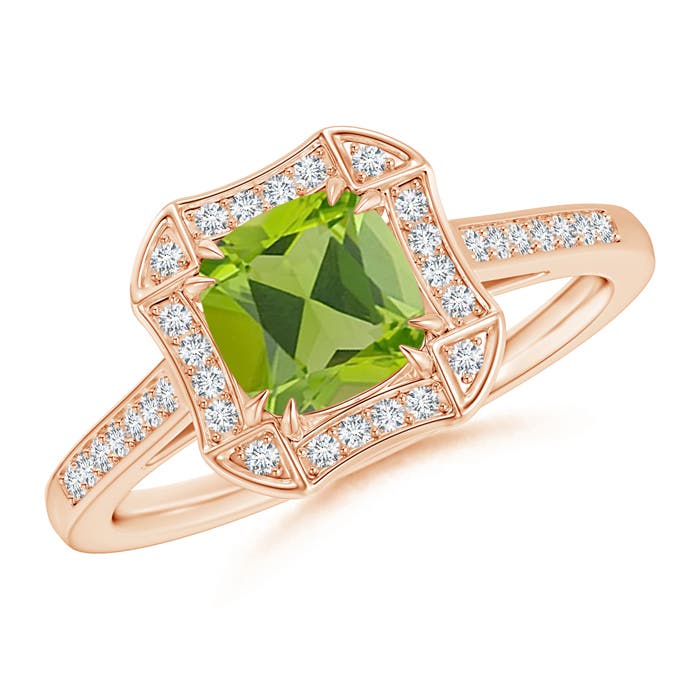 AAA - Peridot / 1.28 CT / 14 KT Rose Gold