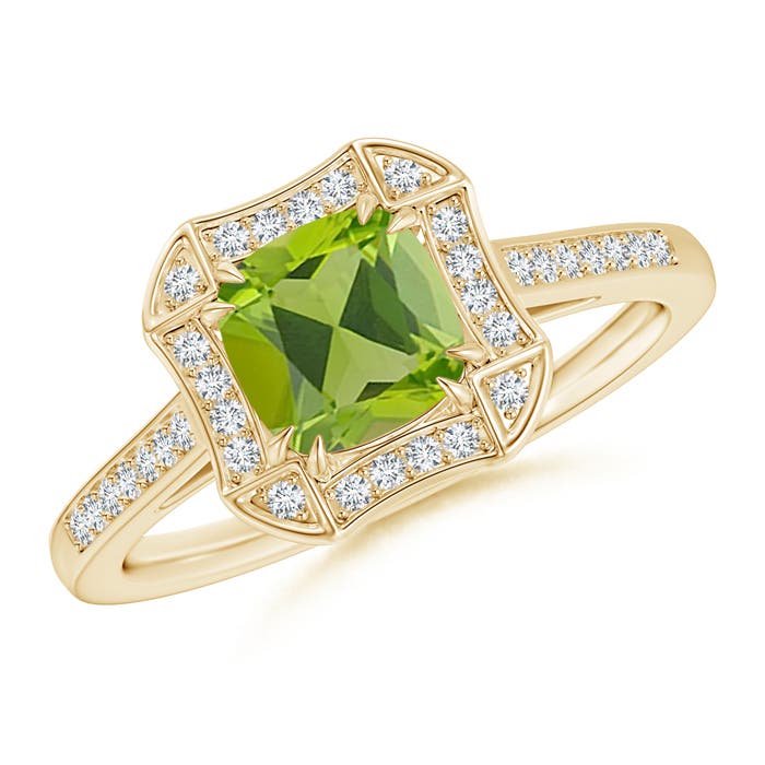 AAA - Peridot / 1.28 CT / 14 KT Yellow Gold