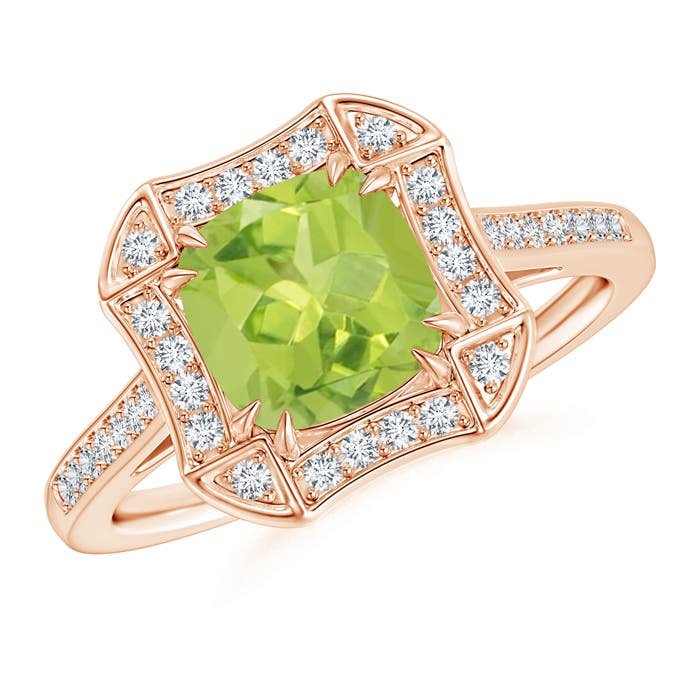 AA - Peridot / 1.67 CT / 14 KT Rose Gold